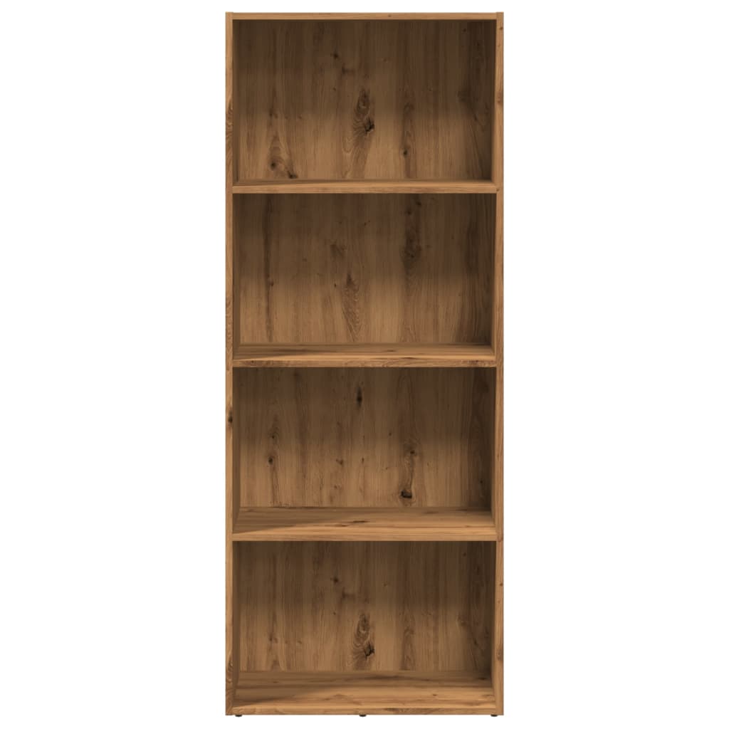 vidaXL Bookcase Artisian Oak 60x30x152 cm Engineered Wood 4