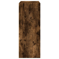 vidaXL Bookcase Smoked Oak 80x30x77 cm Engineered Wood 6