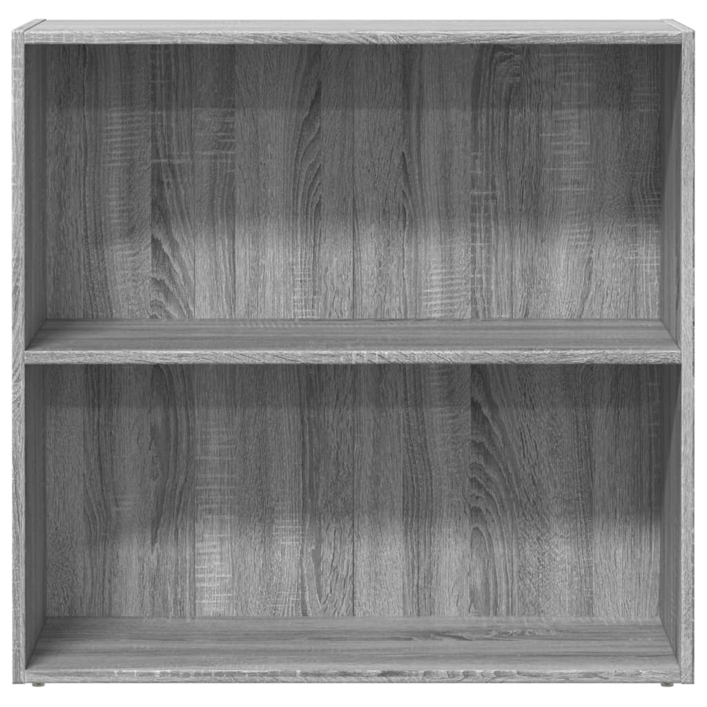 vidaXL Bookcase Grey Sonoma 80x30x77 cm Engineered Wood 4