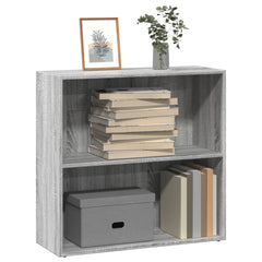 vidaXL Bookcase Grey Sonoma 80x30x77 cm Engineered Wood 1