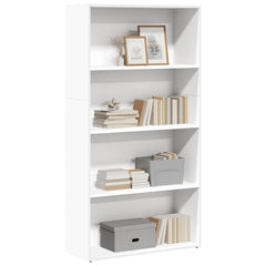 vidaXL Bookcase White 80x30x152 cm Engineered Wood 1