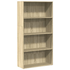 vidaXL Bookcase Sonoma Oak 80x30x152 cm Engineered Wood 2