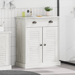 vidaXL Bathroom Cabinet VIGO White and Antique White 68 x 34 x 80 cm 1