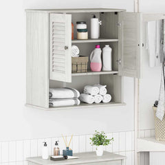 vidaXL Bathroom Cabinet VIGO White and Antique White 4