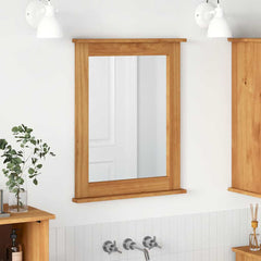 vidaXL Mirror VIGO Honey Brown 55.5 x 5 x 70 cm Solid pine wood 1