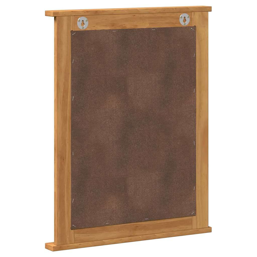 vidaXL Mirror VIGO Honey Brown 55.5 x 5 x 70 cm Solid pine wood 6