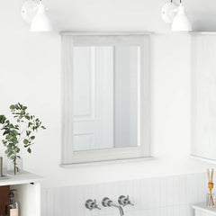 vidaXL Mirror VIGO Antique White 55.5 x 5 x 70 cm Solid pine wood 1