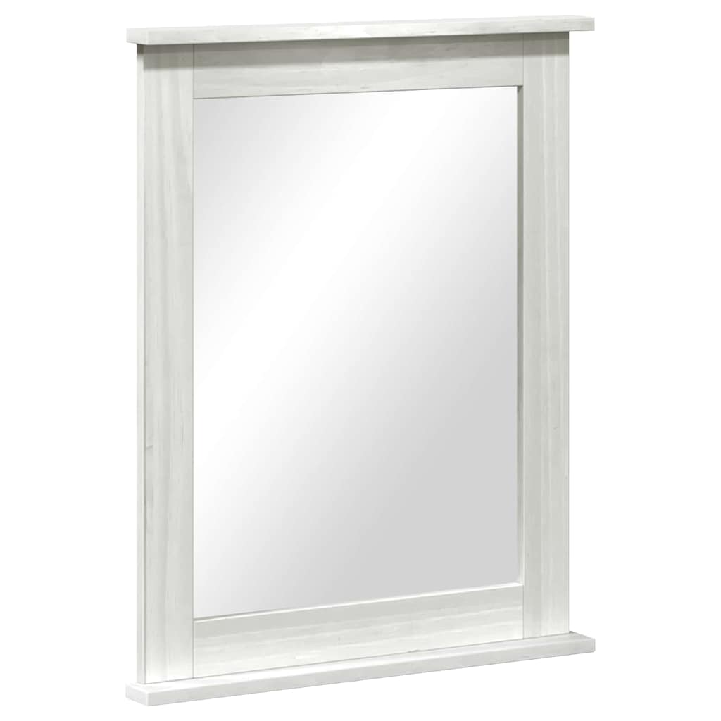 vidaXL Mirror VIGO Antique White 55.5 x 5 x 70 cm Solid pine wood 2