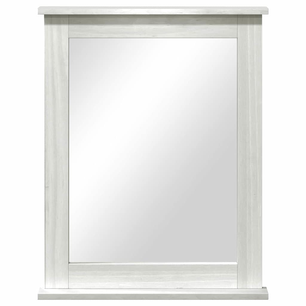 vidaXL Mirror VIGO Antique White 55.5 x 5 x 70 cm Solid pine wood 4
