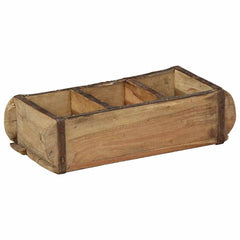 vidaXL Tray 4 pcs Brown 30 x 14 x 9 cm Solid Reclaim Wood 2