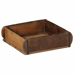 vidaXL Tray 4 pcs Brown 29 x 31 x 10 cm Solid Reclaim Wood 3
