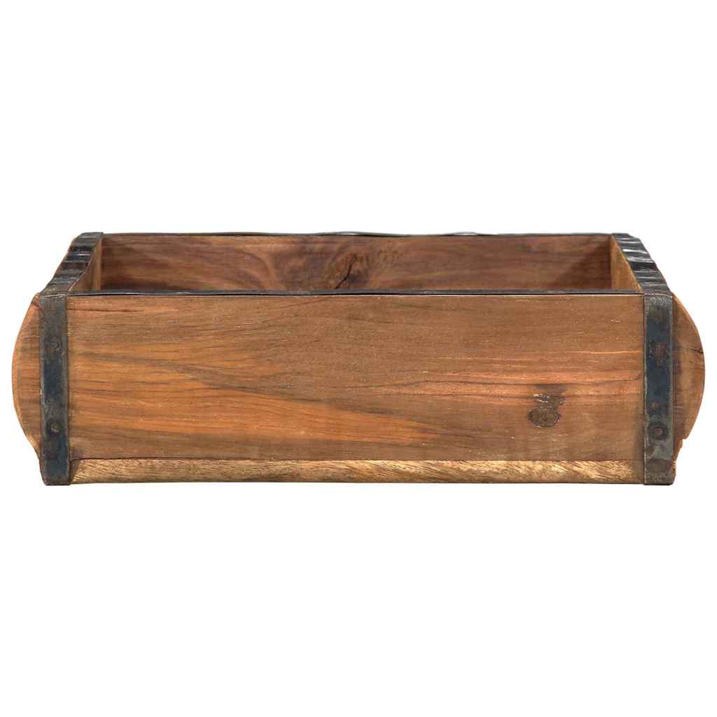 vidaXL Tray 4 pcs Brown 29 x 31 x 10 cm Solid Reclaim Wood 4