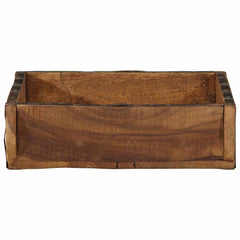 vidaXL Tray 4 pcs Brown 29 x 31 x 10 cm Solid Reclaim Wood 5
