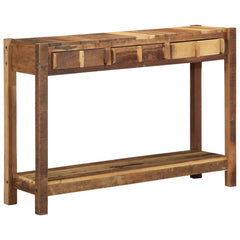 vidaXL Console Table Brown 107 x 33 x 76 cm Solid Reclaim Wood 1