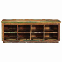 vidaXL Shoe Cabinet 110 x 35 x 40 cm Solid Reclaim Wood Brown 3