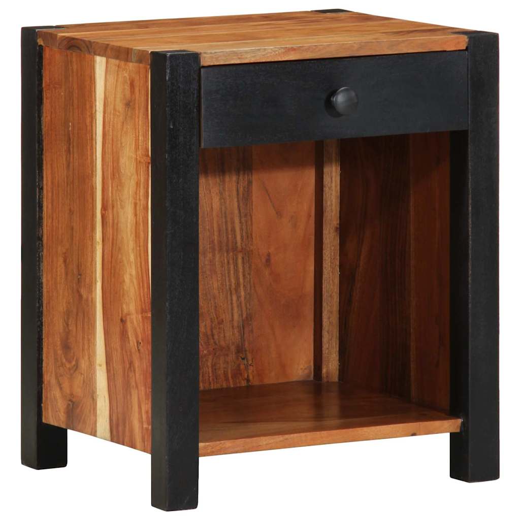 vidaXL Bedside Cabinet 2 pcs Brown 40 x 35 x 50 cm Solid Acacia Wood 2