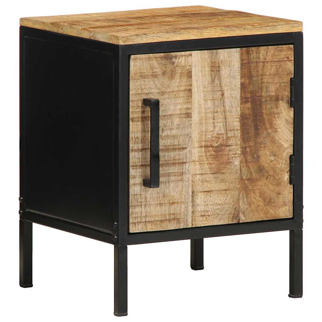 vidaXL Bedside Cabinet 2 pcs Brown and Black 30 x 30 x 40 cm 3