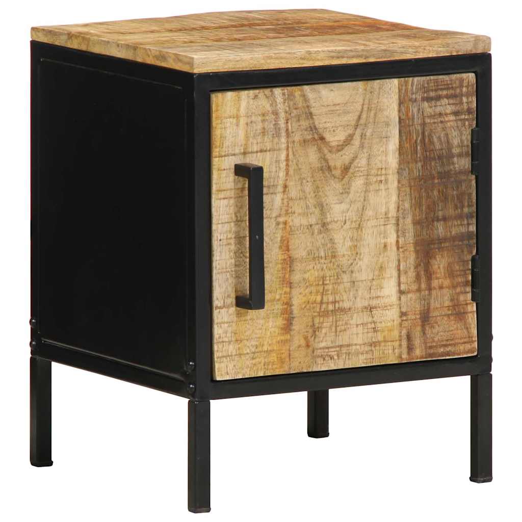 vidaXL Bedside Cabinet 2 pcs Brown and Black 30 x 30 x 40 cm 4