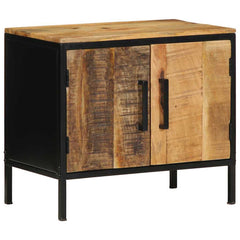 vidaXL Bedside Cabinet 2 pcs Brown and Black 50 x 30 x 45 cm 3