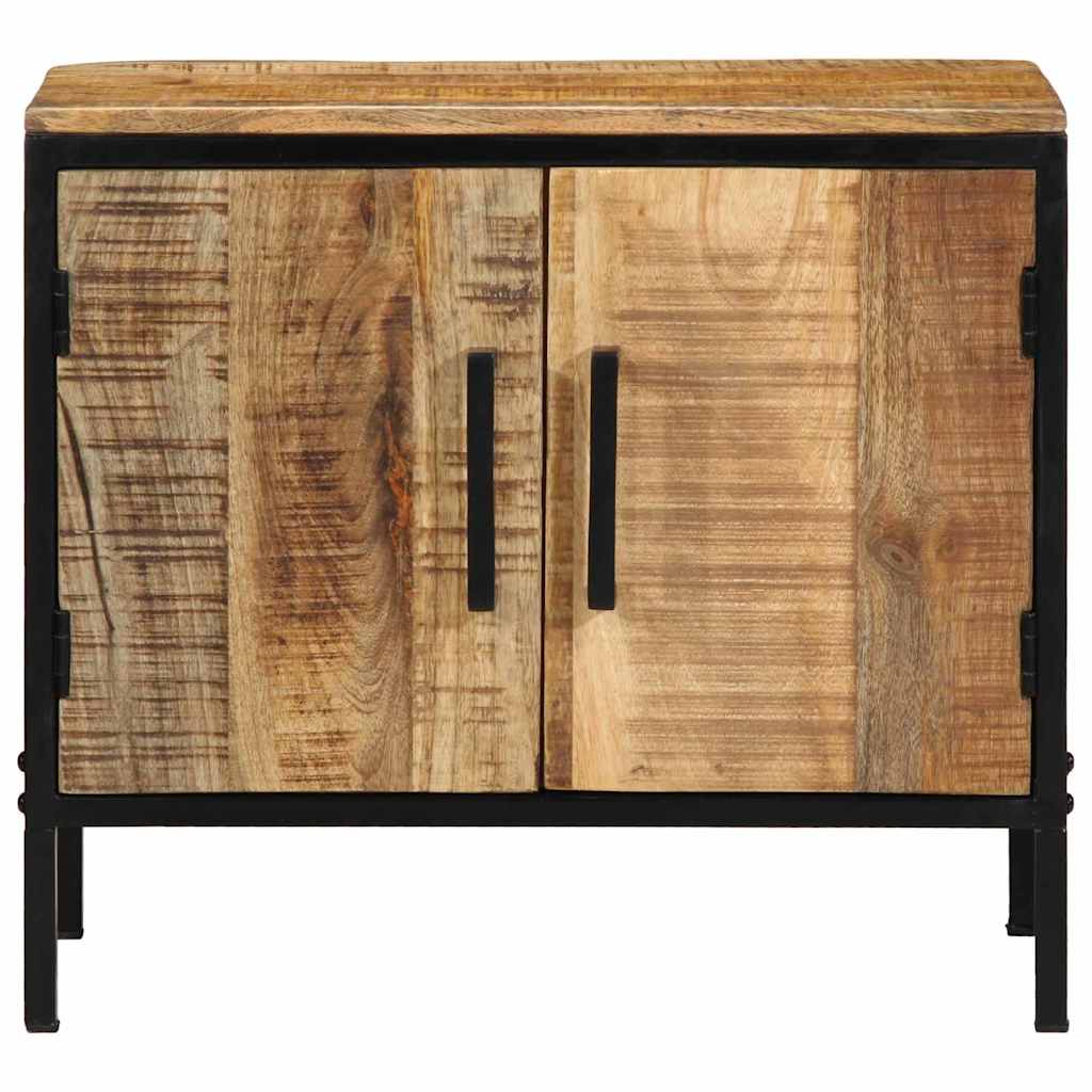 vidaXL Bedside Cabinet 2 pcs Brown and Black 50 x 30 x 45 cm 6