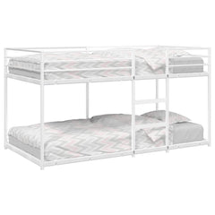 Bunk Bed without Mattress White Steel 75 cm 190 cm