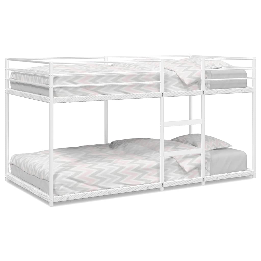 Bunk Bed without Mattress White Steel 100 cm 200 cm