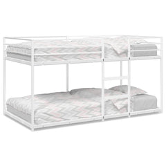 Bunk Bed without Mattress White Steel 100 cm 200 cm