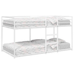 Bunk Bed without Mattress White Steel 107 cm 203 cm