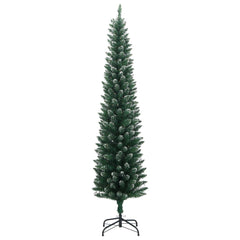 vidaXL Artificial Slim Christmas Tree 150 LEDs 120 cm 3