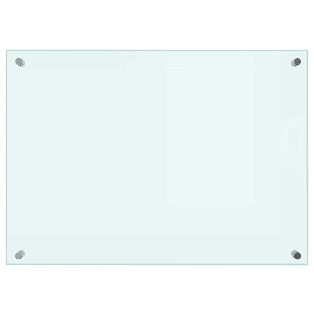 Kitchen Backsplashes White 70x50 cm Tempered Glass 2 pcs Milk 70 cm