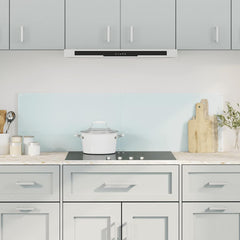 vidaXL Kitchen Backsplashes 2 pcs White 70x50 cm Tempered Glass 1