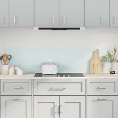 Kitchen Backsplashes White 70x40 cm Tempered Glass 2 pcs Milk 80 cm