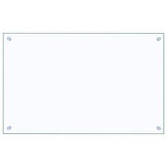 vidaXL Kitchen Backsplashes 2 pcs Transparent 80x50 cm Tempered Glass 4