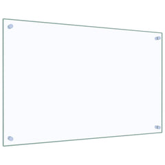 vidaXL Kitchen Backsplashes 2 pcs Transparent 80x50 cm Tempered Glass 5