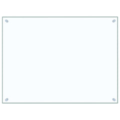 vidaXL Kitchen Backsplashes 2 pcs Transparent 80x60 cm Tempered Glass 4