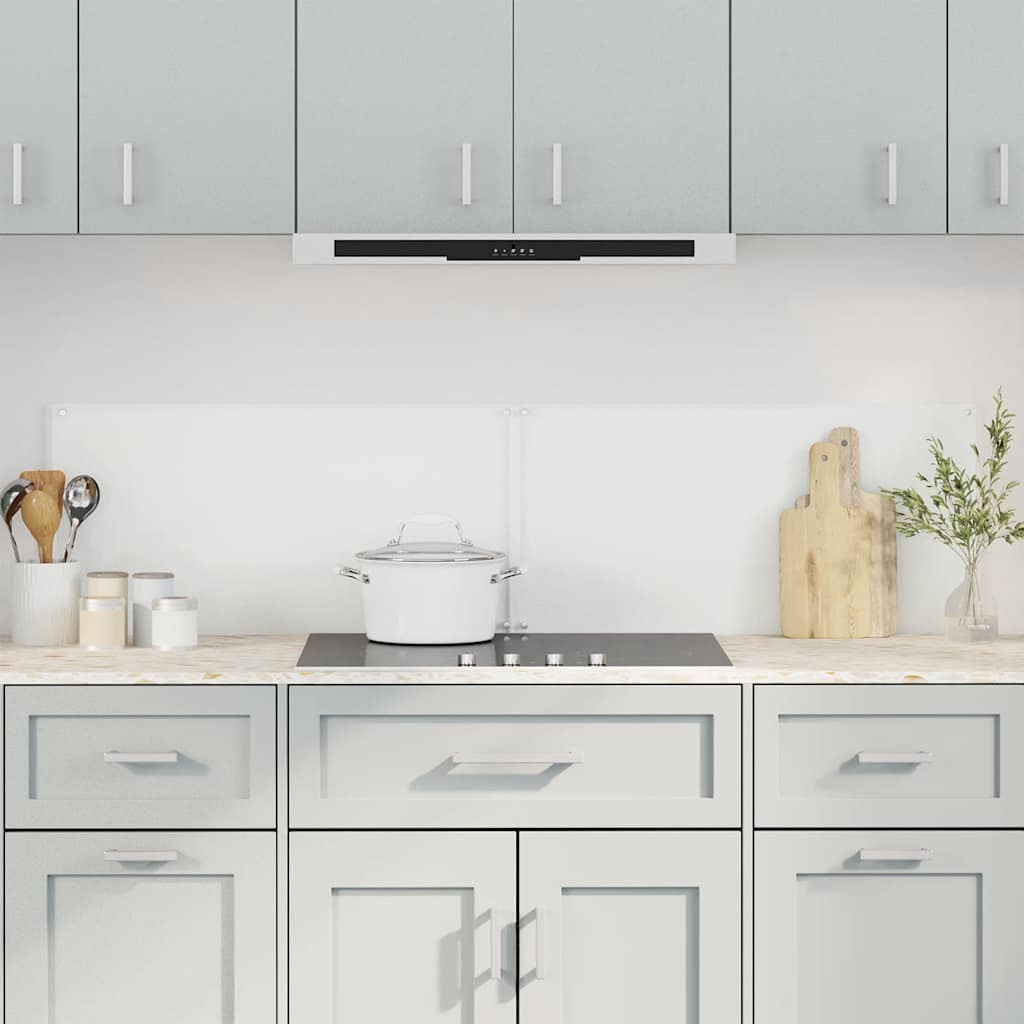 vidaXL Kitchen Backsplashes 2 pcs Transparent 80x60 cm Tempered Glass 1