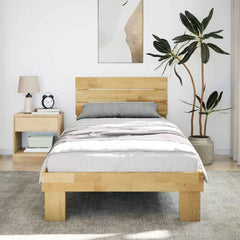 Bed Frame with Headboard without Mattress 75 x 190 cm