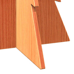 vidaXL Wooden Christmas Tree for Decoration Wax Brown 80 cm Solid Wood Pine 6