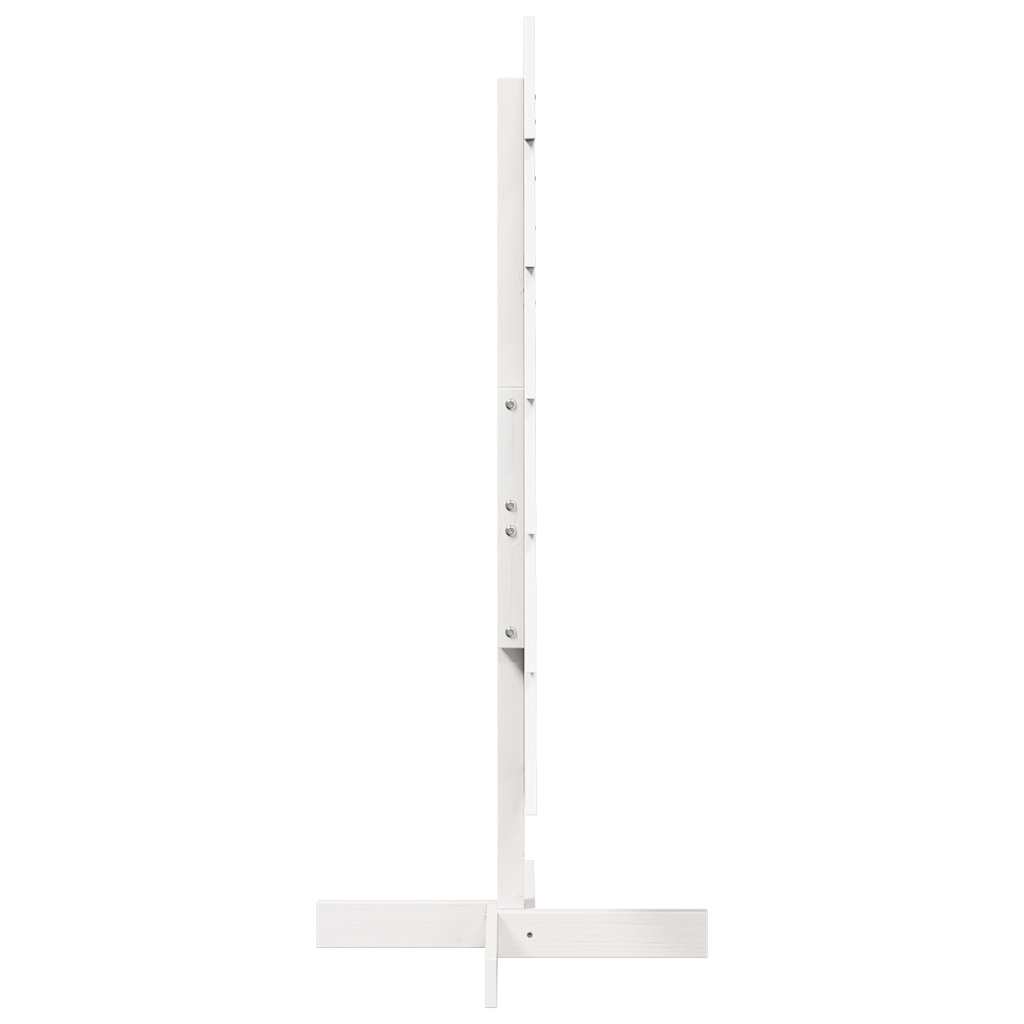 vidaXL Wooden Christmas Tree for Decoration White 120 cm Solid Wood Pine 4
