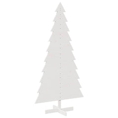 vidaXL Wooden Christmas Tree for Decoration White 180 cm Solid Wood Pine 2
