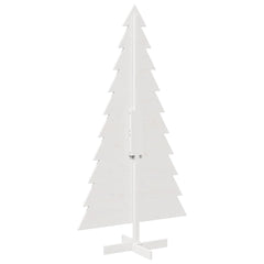 vidaXL Wooden Christmas Tree for Decoration White 180 cm Solid Wood Pine 5