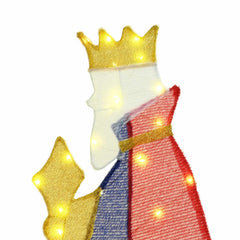 vidaXL 3 Wise Men Christmas Lighting 3 pcs LEDs Warm White 105 cm 6