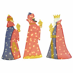 vidaXL 3 Wise Men Christmas Lighting 3 pcs LEDs Warm White 105 cm 2