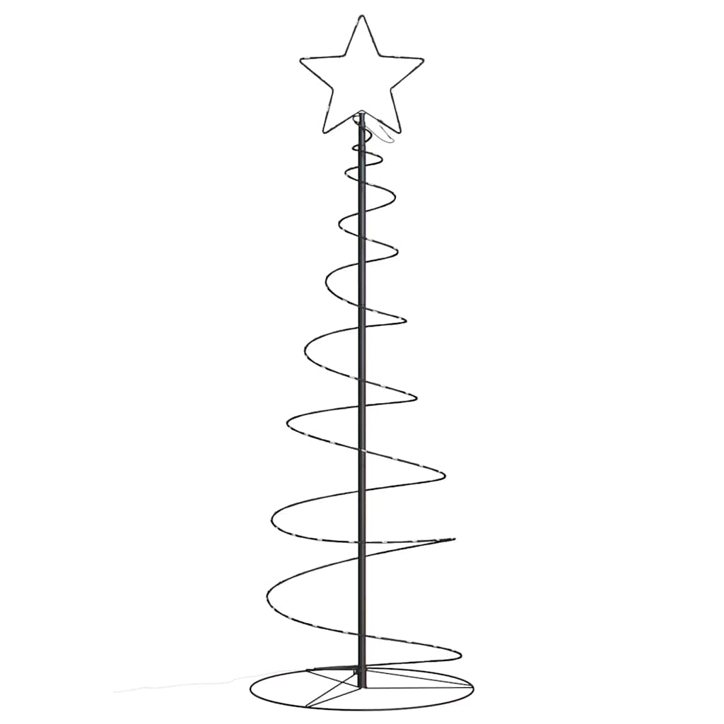 vidaXL LED Christmas Tree 100 LEDs Warm White 150 cm 4