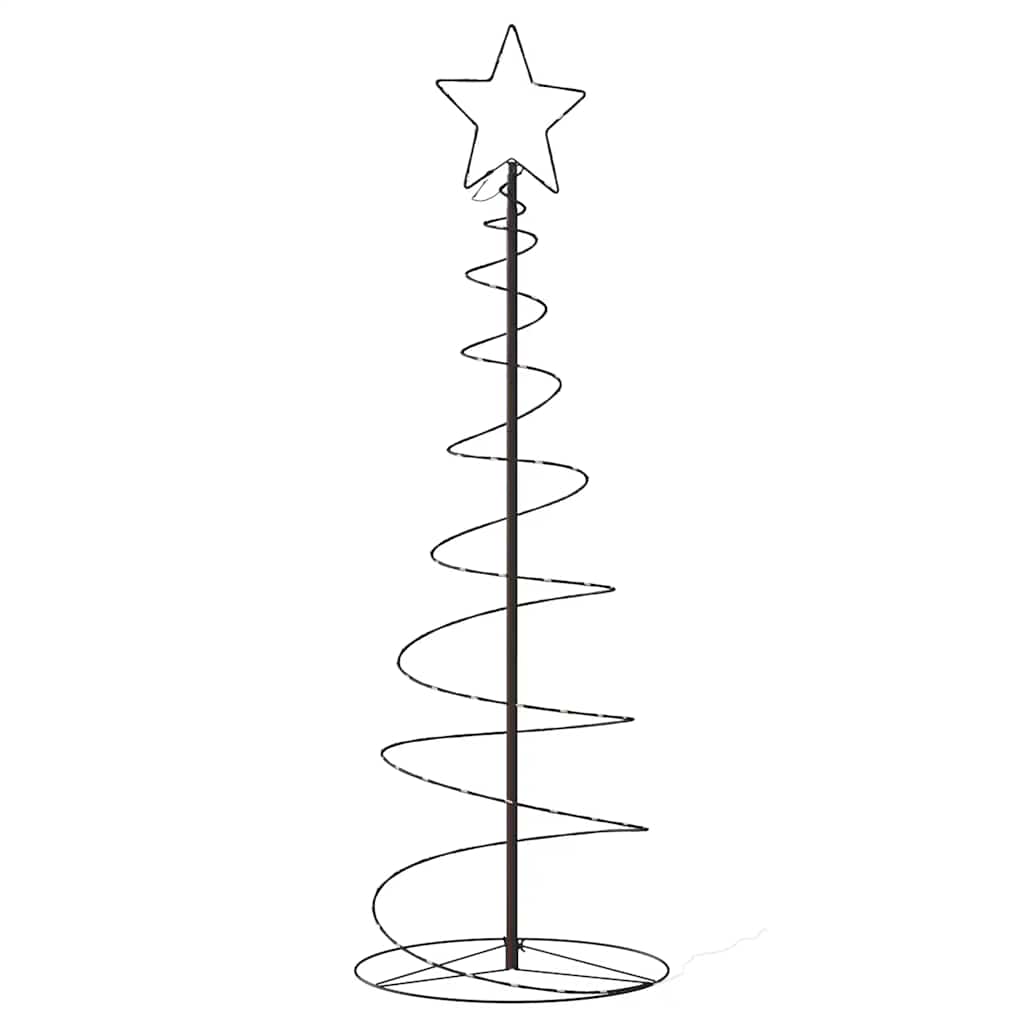 vidaXL LED Christmas Tree 100 LEDs Warm White 150 cm 6