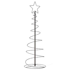 vidaXL LED Christmas Tree 100 LEDs Warm White 150 cm 6