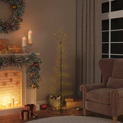 vidaXL LED Christmas Tree 100 LEDs Warm White 150 cm 1