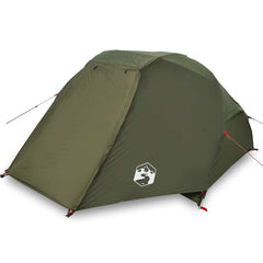 vidaXL Fishing Tent 3-Person Olive Green Waterproof 2
