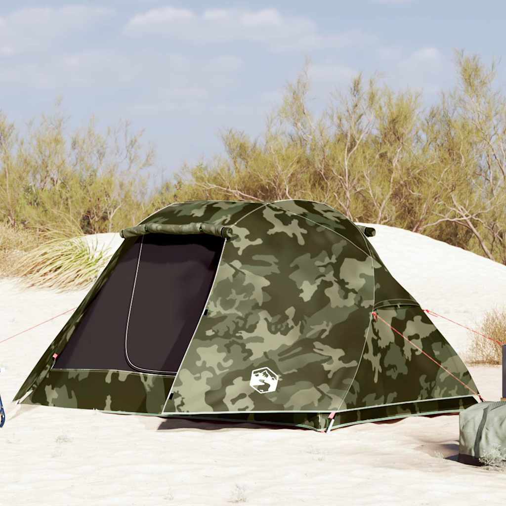 Fishing Tent 3-Person Waterproof Camouflage 312 x 216 x 114 cm