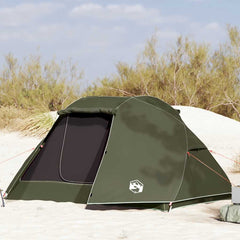 Fishing Tent 3-Person Waterproof Olive green 490 x 330 x 185 cm